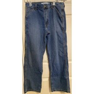 VTG 90s Y2K LEVI’S Carpenter Loose Straight Jeans Grunge Baggy Workwear 33x30
